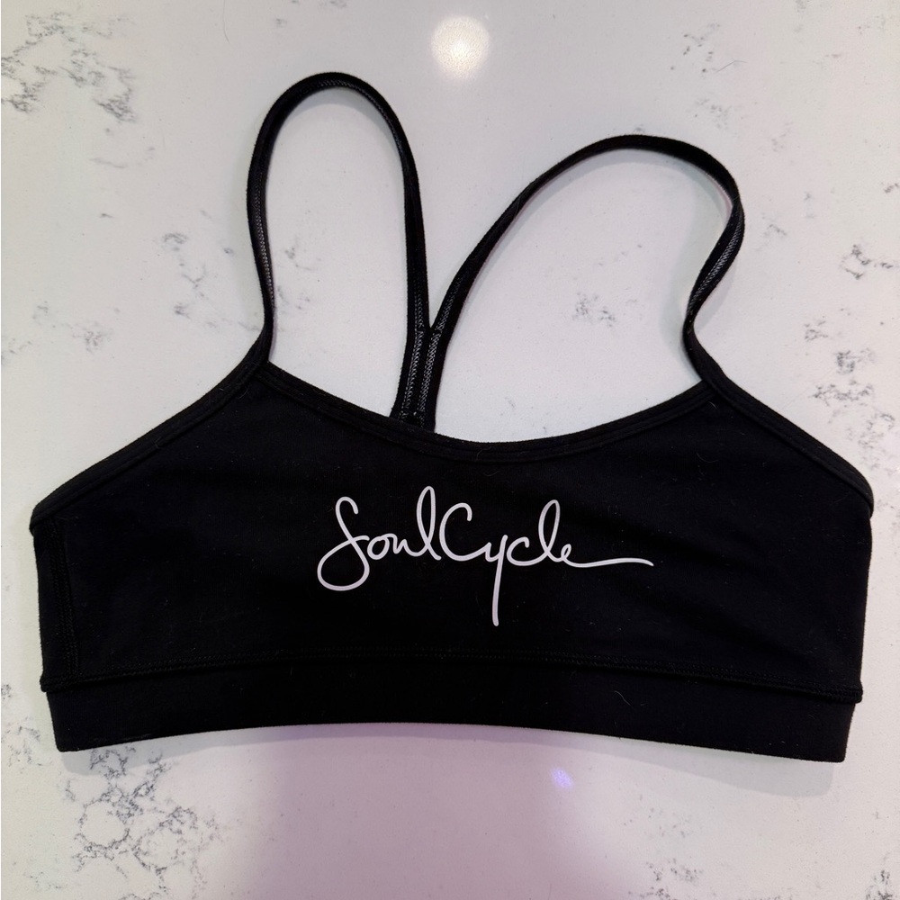 Lululemon soulcycle flow y bra black 6